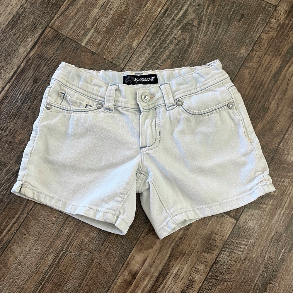 Jordache Girls Light Wash Denim Shorts